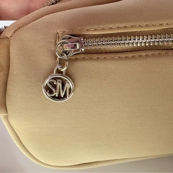 Steve Madden Quilted Belt Bag Beige Crossbody Fanny Pack - Picture 11 of 14